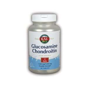 Glucosamine & Chondroitin Double Strength 750/600mg   60 