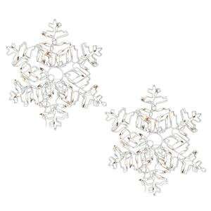   18 Snowflake Window Decor 50 White Lights 2 Pack: Home Improvement