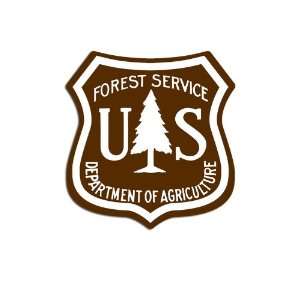  Brown US Forest Service Shield Logo Sticker: Everything 