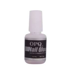    10g OPQ False Nail Art Glitter Glue Acrylic with Brush Beauty