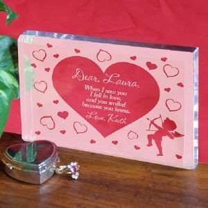   Valentines Cupids Love Keepsake Add Any Message: Home & Kitchen