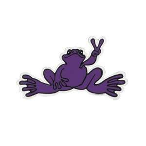  Peace Frogs   Purple Frog   Sticker / Decal: Everything 