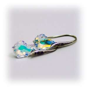  Asiandoll Aurora Swarovski Crystal Silver Earrings 