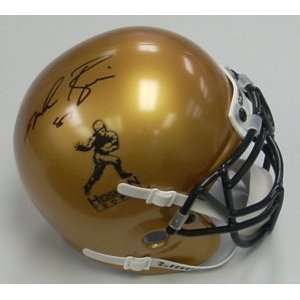   : Mike Rozier Autographed Mini Helmet   Authentic: Sports & Outdoors