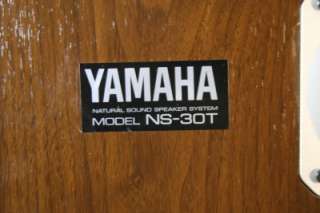 YAMAHA NS 30T Speakers Vintage Studio Monitors  