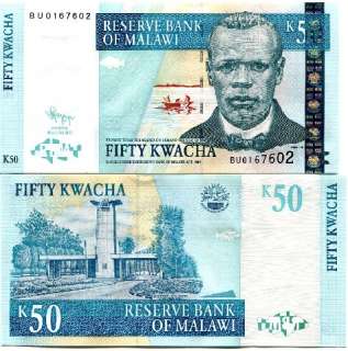 malawi 50 kwacha reserve bank of malawi 2011 pick new grade unc 