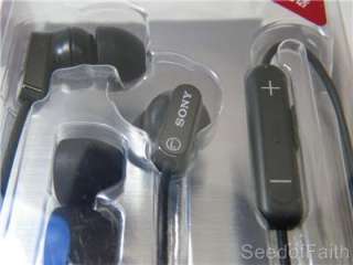 sony headphone EX Earbuds with iPod Remote for iphone EX38 black 