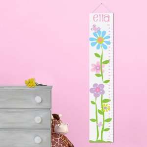   Height Chart Personalized Butterflies and Blooms Height Chart Home