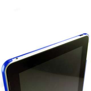 Blue Crystal Hard See Thru Back Snap On Case Cover For iPad 1 