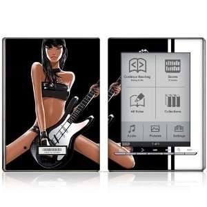  Guitar Girl Design Protective Decal Skin Sticker for Sony 