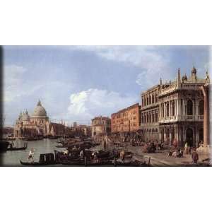    Looking West 16x9 Streched Canvas Art by Canaletto