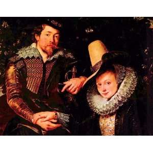 Self portrait of the artist and his wife, Isabella Brant by Rubens 