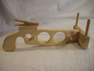 Handmade Wood Rubberband Toy Gun Slingshot Shooter  
