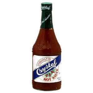 Crystal, Sauce Hot, 12 OZ (Pack of 12)  Grocery & Gourmet 