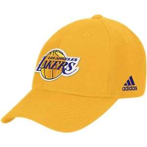  adidas Los Angeles Lakers Gold Basic Logo Adjustable Hat 