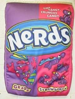 Willy Wonka NERDS Candy Microbead PILLOW Plush o0  