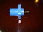 Camlock connector, cam panel mount male blue