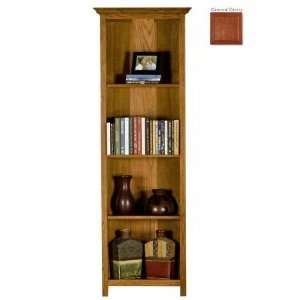   272NGCC 72 in. Open Corner Bookcase   Concord Cherry: Home & Kitchen