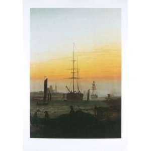  Der Greiwalden Hafen by Caspar David Friedrich 27.50X35.50 