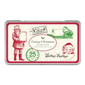  Cavallini Rubber Stamps Vintage Christmas, Assorted with 