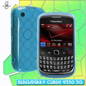 BLUE TPU GEL CASE VERIZON BLACKBERRY 9330 CURVE 3G  