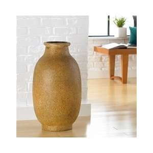    Natural Stoneware Decorative Vase, Large: Arts, Crafts & Sewing