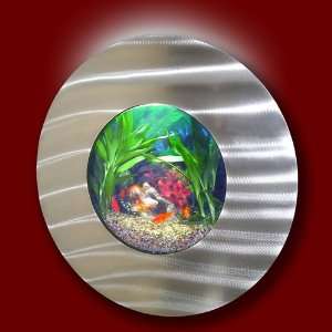   Aquariums Wall Mounted Aquarium   Porthole Silver