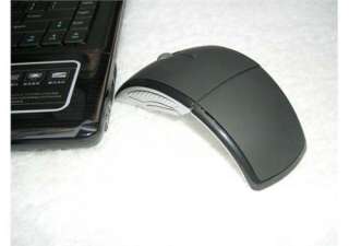 Folding Wireless Optica USB Mouse For PC Laptop Black  