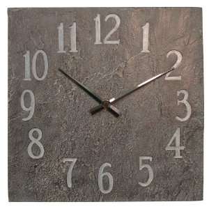  Chaney 02417 Square Slate Look Clock
