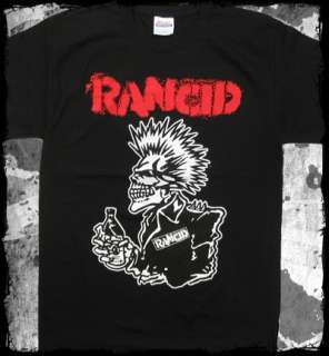 Rancid skull 40 oz. official t shirt   punk rock  