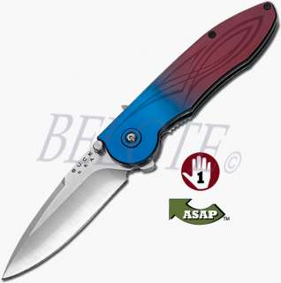 Buck Knives Blue/Burg. Sirus 7.75 3.9oz 420HC #297BL  