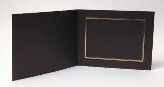 TAP 5x7 Horizontal Buckeye Black Photo Folder – 25 Pack  