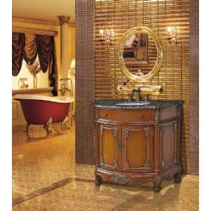   single bathroom vanity with baltic brown granite top: Home Improvement