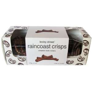 Lesley Stowe Raincoast Crisps Cinnamon Raisin Crackers 6.0 Oz  