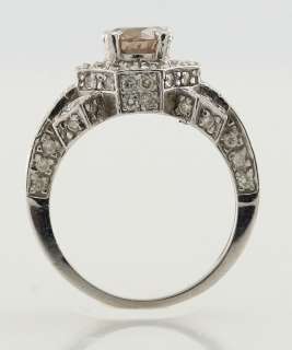 14k White Gold 1.35ct Diamond Engagement Ring GLA Certificate  