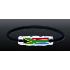  South Africa Magnetic Negative Ion Flag Wristband: Sports 