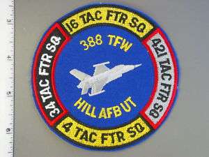   388th Tactical Fighter Wing Commanders patch, brand new never issued