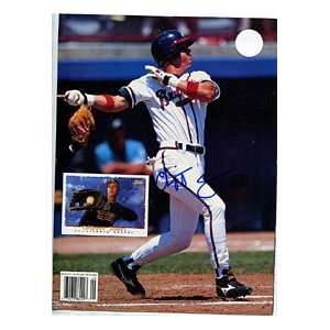  Chipper Jones Autographed/Signed Magazine Page Sports 
