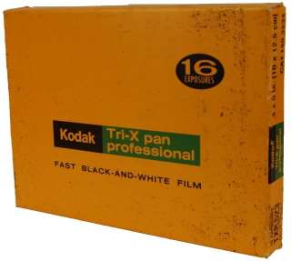 VINTAGE KODAK TRI X PAN 4X5 TXP 523 FILM PACK 16 EXP 81  