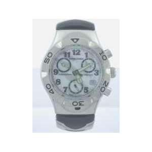   Chronograph Watch in Black Mother of Pearl Dial, Stainless Steel Case