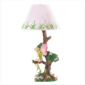  FAIRY TREE TABLE TOP DESK LAMP FABRIC SHADE TABLETOP: Home 