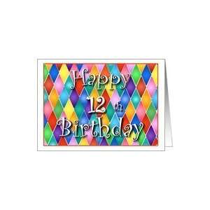  12 Years Old Colorful Birthday Cards Card Toys & Games