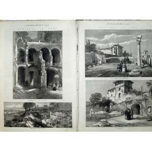  Rome 1872 Palace Caesars Jewish Catacombs Jovis Scipios 