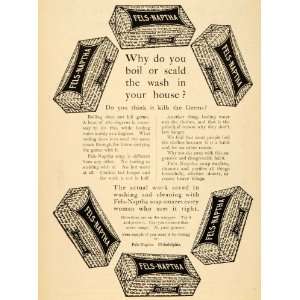  1905 Vintage Ad Fels Naptha Soap Bar Clothes Detergent 