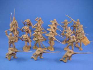   Plastic Toy Soldiers Marx 54mm Confederate Infantry 22 in Butternut