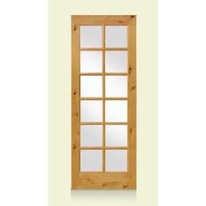  Exterior Door: Knotty Alder Twelve Lite: Home Improvement
