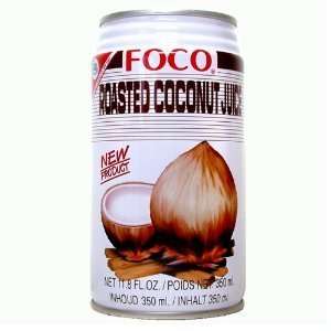 Foco Roasted Coconut Juice Drink 11.8 Oz   350 ml Cans (case of 24 