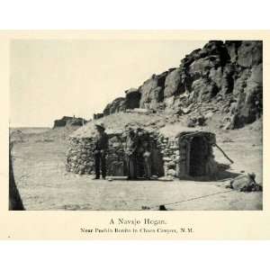  1906 Print Navajo Hogan Pueblo Bonita New Mexico Great 
