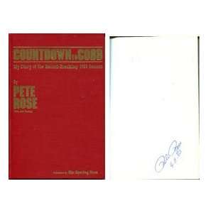    Pete Rose Autographed Countdown to Cobb Book Sports & Outdoors