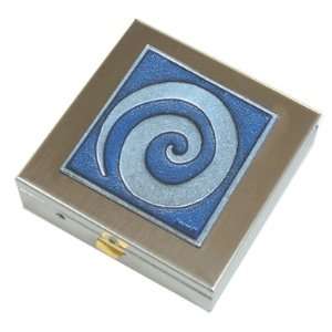  Blue Spiral Pill Box Large: Health & Personal Care